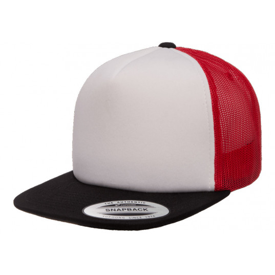 Кепка FlexFit 6005FW NO FOAM Trucker Black/White/Red Кепка FlexFit 6005FW NO FOAM Trucker Black/White/Red